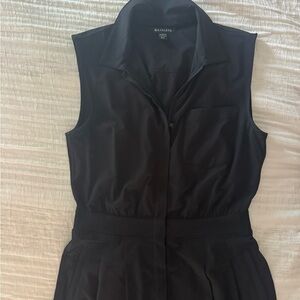 Athleta Black Sleeveless Jumpsuit 8 Tall